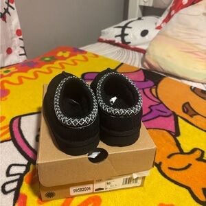 UGG Black Kids Boots with Silver Accents